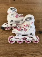  Kinder Inline Skates White Pink Floral