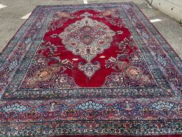 Yazd um 1930-40 Teppich 425x325cm handgeknüpft sauber