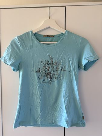 T-Shirt Airfield hellblau mit Strass 