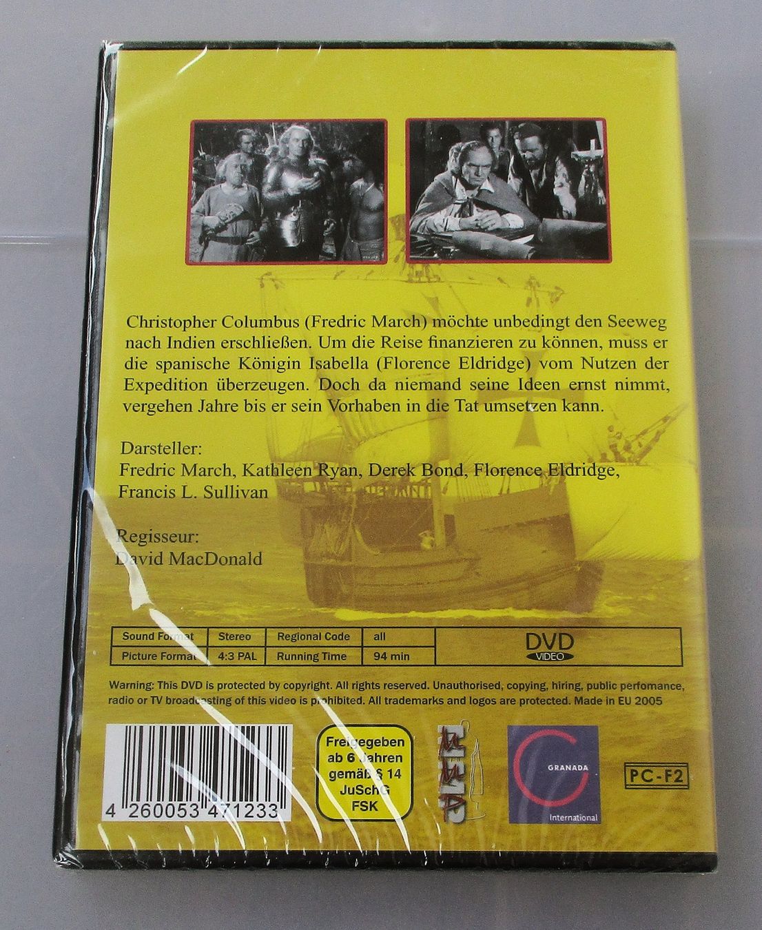 Tutti i DVDs: CHRISTOPHER COLUMBUS - Fredric March NEU/OVP – Nuovo e nell'imballaggio originale da Wattwil venduto da Muriel10 1
