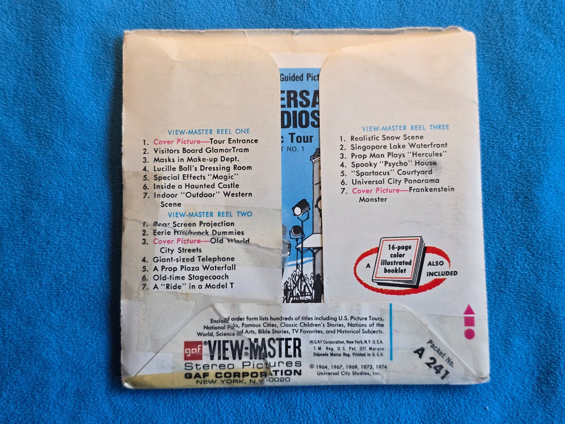 View-master Giocattoli: View-Master Reel Universal Studios Scenic Tour – Usato da versoix venduto da moonkey02 1