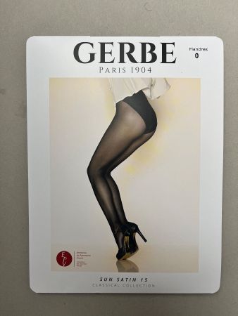 GERBE, Strumpfhose SUN SATIN 15, Grösse XXS (0), Dunkelgrau
