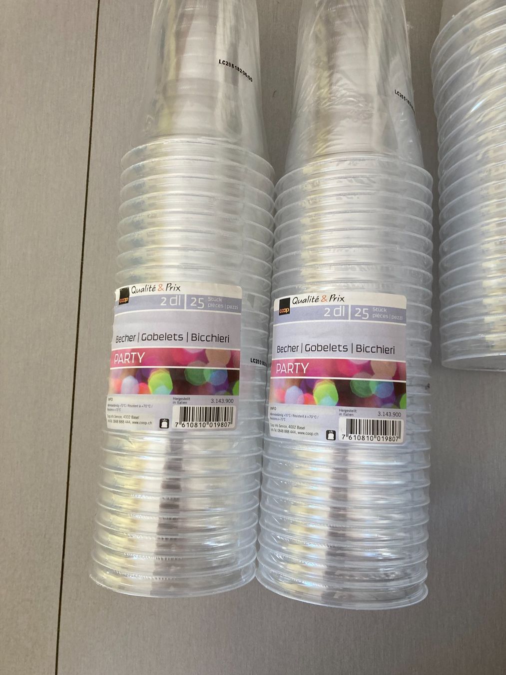 Coop Behälter & Ähnliches: Partybecher, 2dl & 3dl, neu & originalverpackt – Neu und originalverpackt aus Obfelden von miau68 1