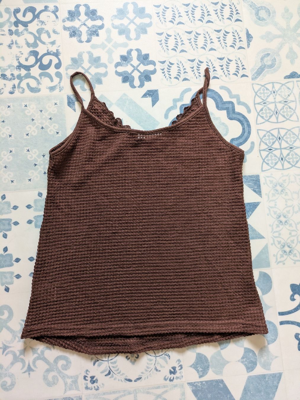 Top: Trägertop in Strickoptik Grösse S – Nuovo (secondo la descrizione) da Schwyz venduto da Magdalena86 3
