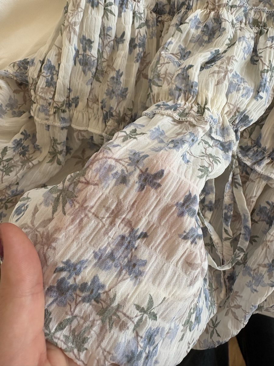 Camicette: Sommerliches Blusen-Top mit Blumenmuster, Grösse S – Nuovo (secondo la descrizione) da Langenthal venduto da hih_sfd7 3