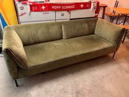 Elegantes Velours Sofa Johann Jakob Grace von Pfister defekt