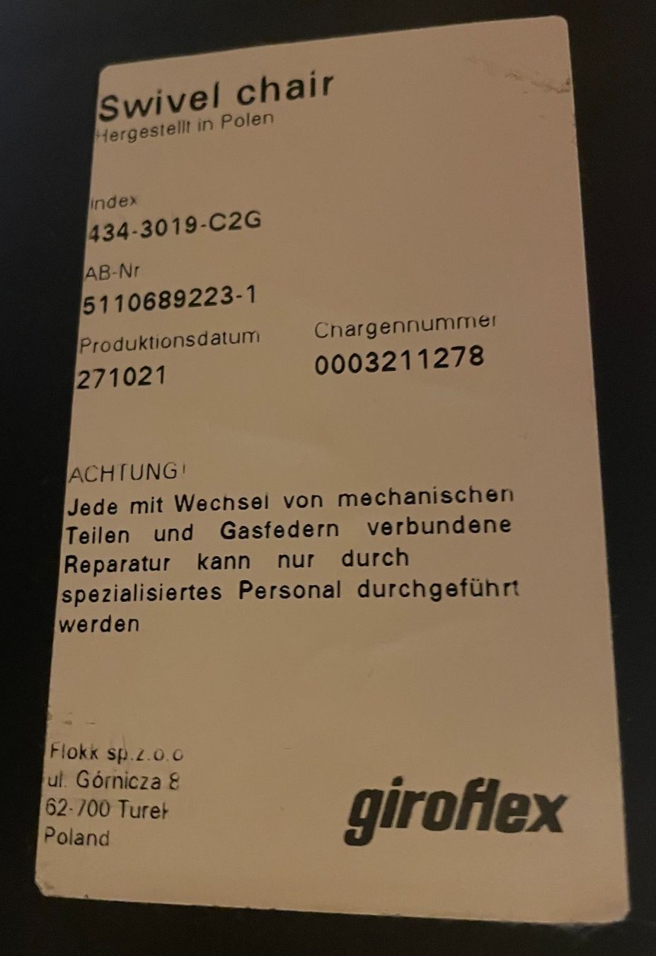 Giroflex Stühle: Bürostuhl Giroflex CHAIR 2 GO – Gebraucht aus Wabern von carciofo 7