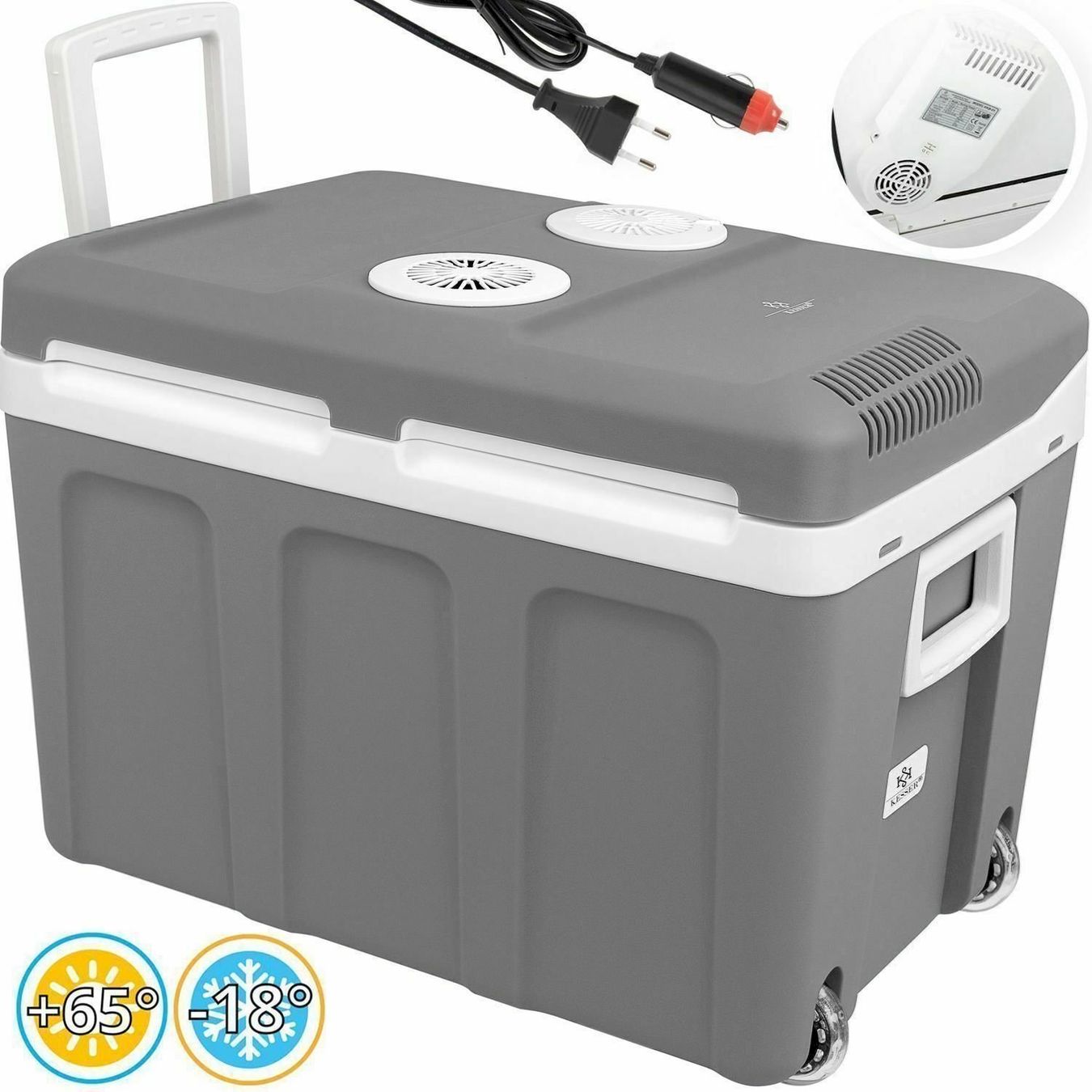 Cucinare, Mangiare & Bere: KESSER 40L Kühlbox 12V 230V GRAU – Nuovo e nell'imballaggio originale da Bottighofen venduto da zaap