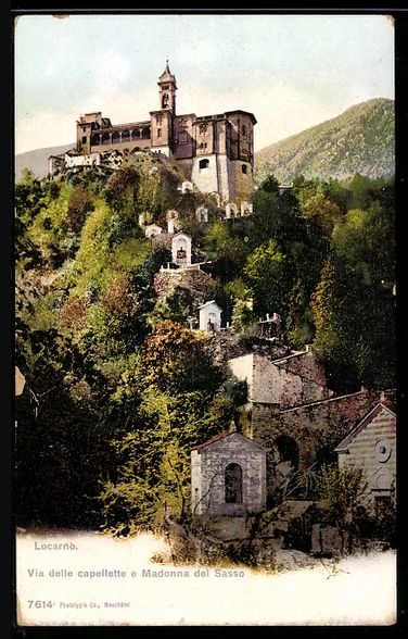 Ansichtskarten: Orselina, Via delle capellette e Madonna – Gebraucht aus Berlin von bartko-reher