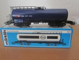 Märklin HO 4745 Kesselwagen blau SBB CFF FFS AC OVP