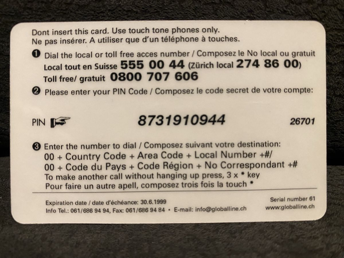 Telefon- & Taxkarten: Carte – Gebraucht aus Lausanne von babacard10 1