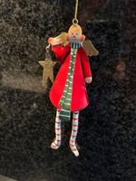 ange de Noël en métal - 18 cm