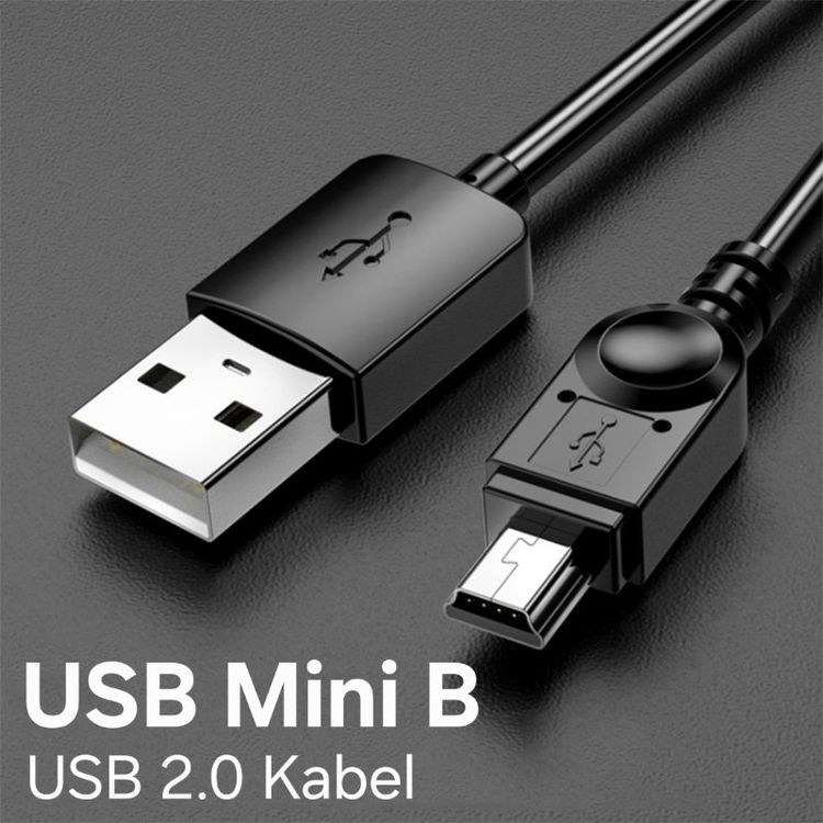 Mini B USB Kabel / 1 Meter / 5 Pin USB 2.0 Cable (fabrikneu) (Neu und ...