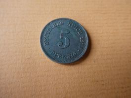 Dt. Reich 1913 E,  5 Pfennig
