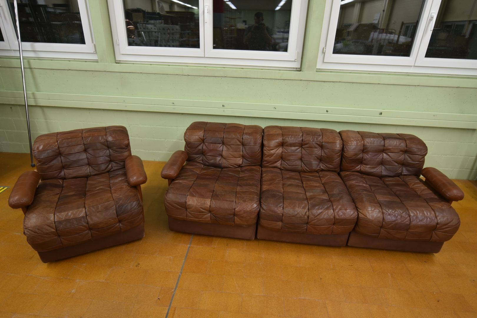 De Sede Divani: Designklassiker De Sede DS11 Patchwork Sofa modular – Usato da Lichtensteig venduto da Polsterwerk 7