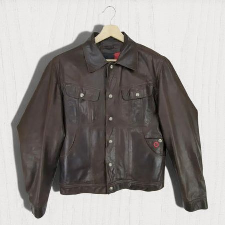 LONG Blouson en cuire M