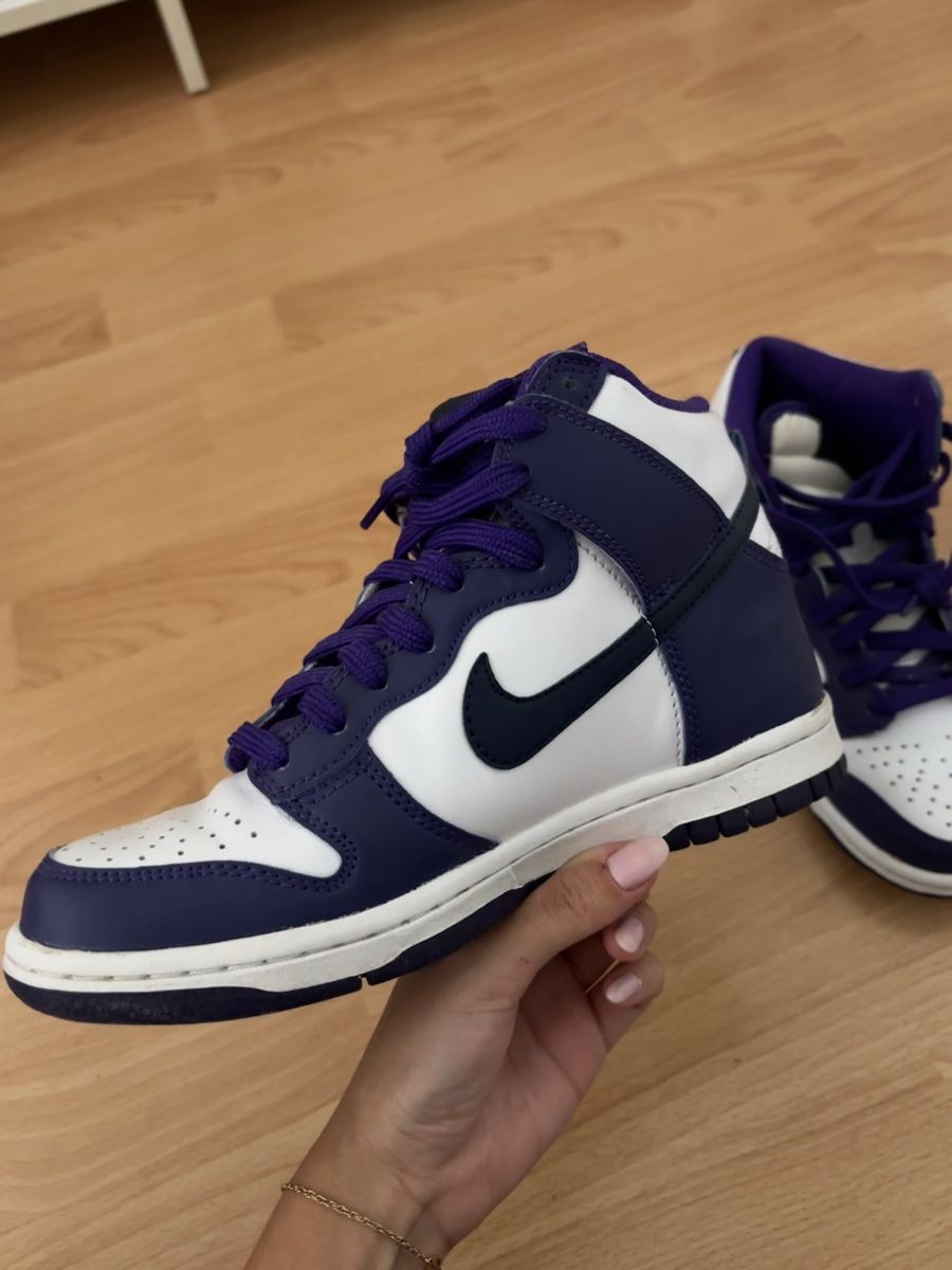 Nike Scarpe da uomo: Baskets Nike Dunk High blanc et violet, bon état – Usato da Meyrin venduto da Melnoss 1