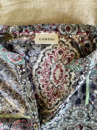 CANDA C&A BLUSE/SHIRT Gr.42/44 bunt gemustert