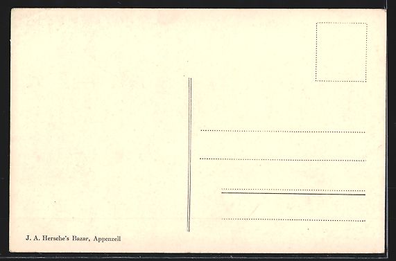 Cartoline postali: Appenzell, Ortsansicht mit Kirche im Sch – Usato da Berlin venduto da bartko-reher 1