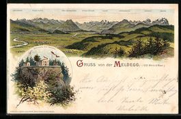 Litho Meldegg, Panorama der Region, Gast