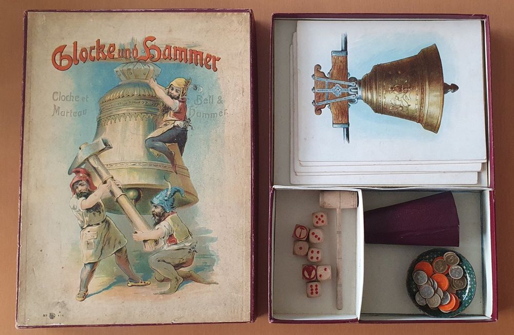 Cloche et Marteau Glocke und Hammer allemand jeu du cheval