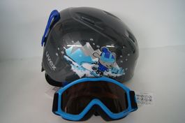 UVEX Kinder Ski Helm mit Brille 51-55cm