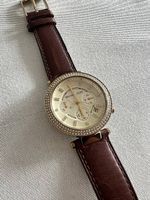 Michael Kors Armbanduhr Cognacbraun mit Strasssteinen