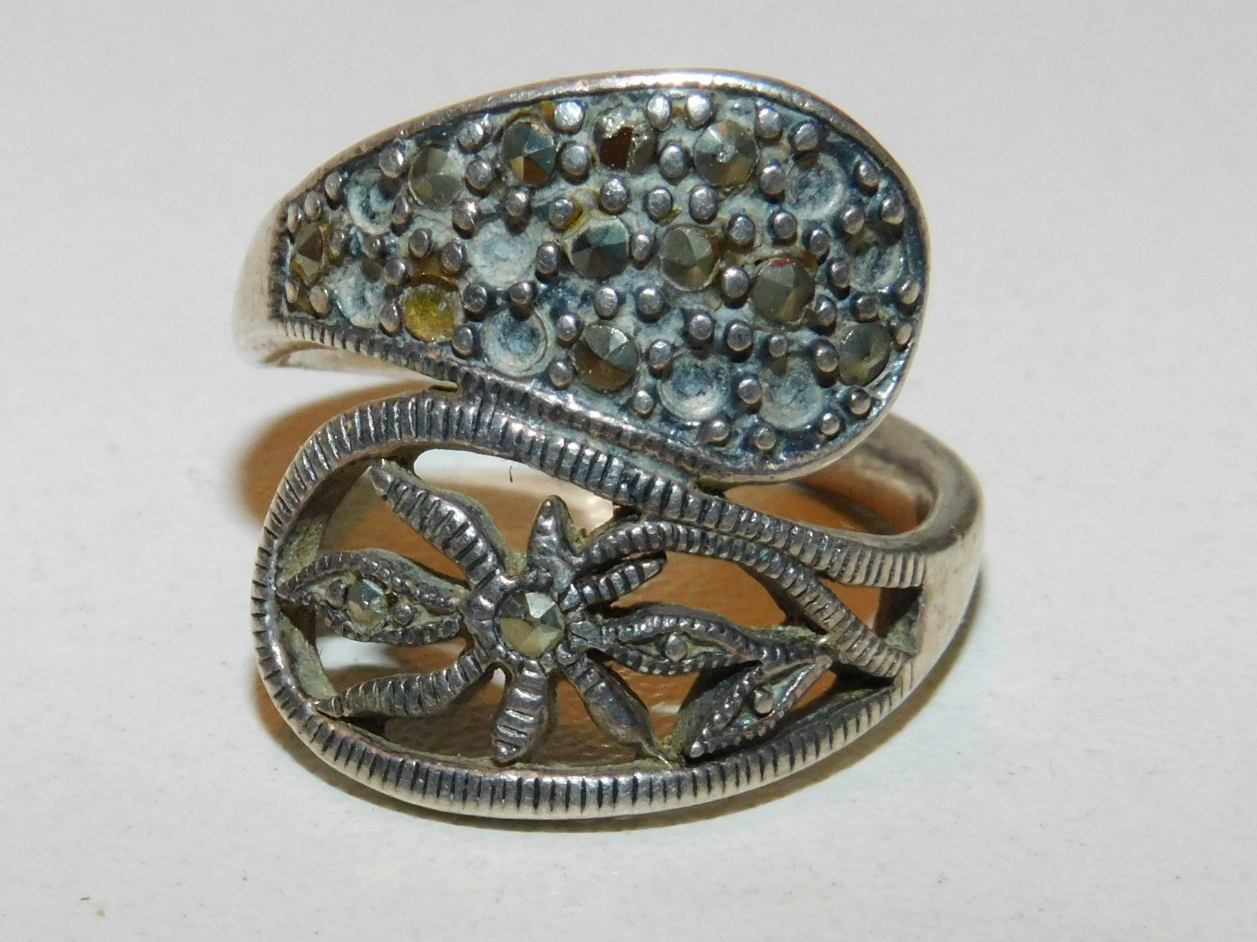 Anelli: Silber Finger Damenring 925 Silber Ring   Gr 54 – Usato da Sursee venduto da 76 1