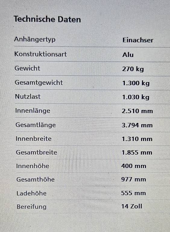 Rimorchi: Anhänger Humbaur – Usato da Einsiedeln venduto da zwasli79 2