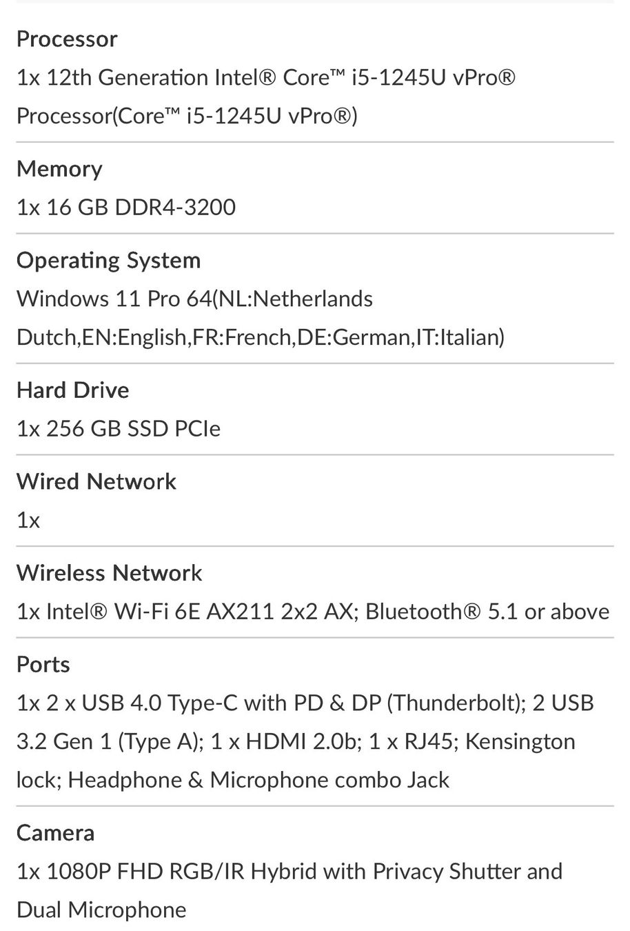 Lenovo Notebook: Lenovo T14 gen 3 - Swiss keyboard – Usato da Abtwil AG venduto da Binary_tech_ch 3