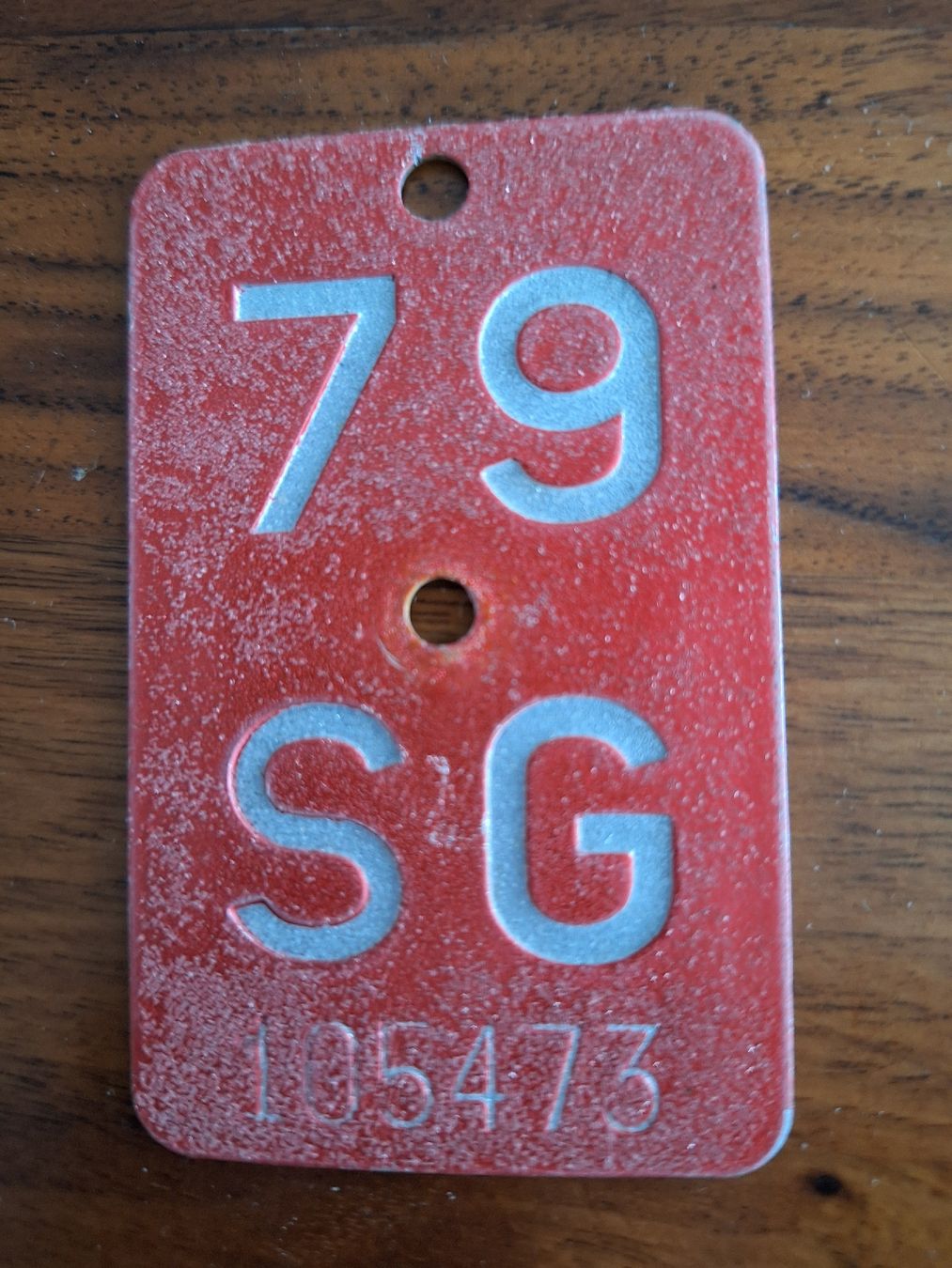 Insegne: Velonummer SG 79 – Usato da Goldach venduto da Pw1427