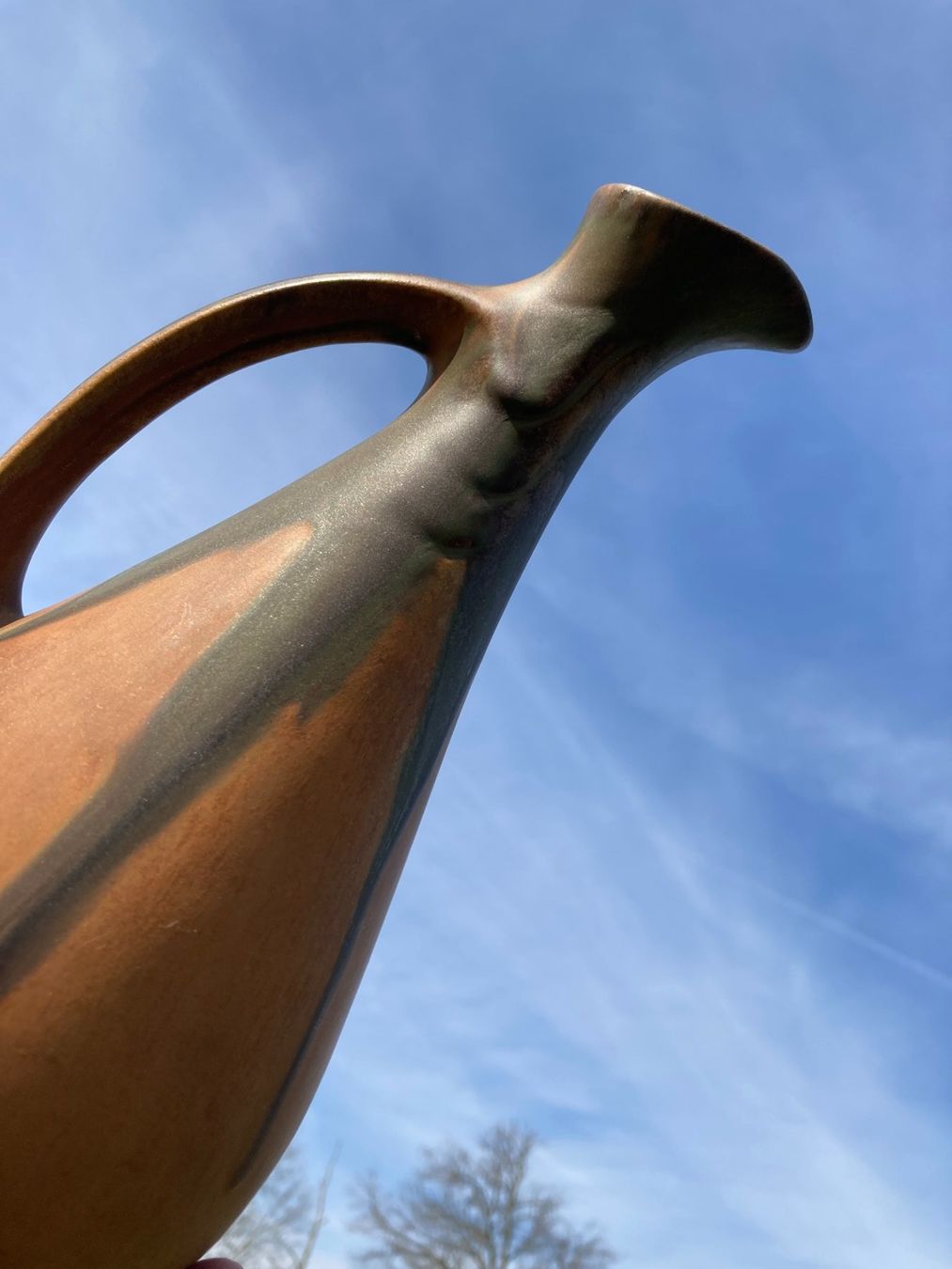 Vasi & Recipienti: KERAMIKVASE  VASE  BLUMENVASE  KRUGFORM – Usato da Subingen venduto da ArtBead 3
