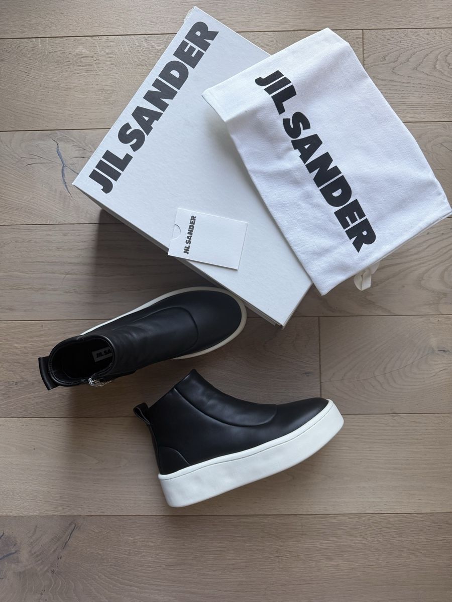 Jil Sander Scarpe da donna: New Jil Sander leather sneakers, 38 – Nuovo e nell'imballaggio originale da Zug venduto da Nat.yushkevich 1