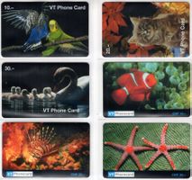 VT Phonecard - 2 schöne Tier Prepaid Telefonkarten Serien