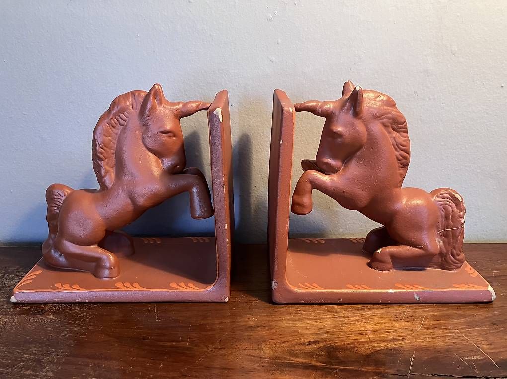Altro in Decorazioni & Accessori: Unicorni fermalibri vintage – Usato da Vezia venduto da Curzio83