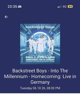 2x Backstreet Boys - Sitzplätze - 06.10.2026 @ 8pm