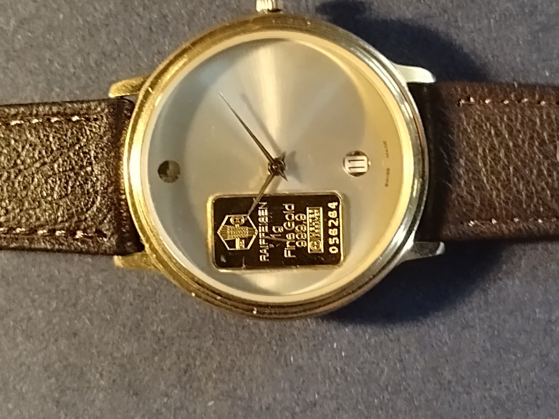 Orologi: Uhr mit 1 g Goldbarren – Usato da Kleindöttingen venduto da Walo231 2