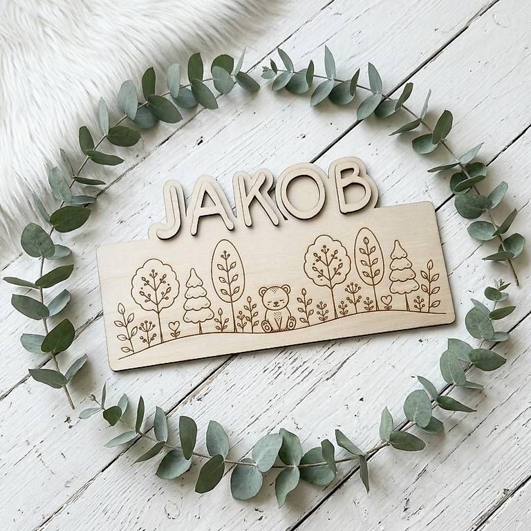 Tutte le decorazioni: Namensschild personalisiert "WALD" – Nuovo e nell'imballaggio originale da Glis venduto da KubEmma.ch 1