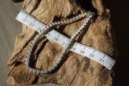 Silber Armband mit Rauchquarz Edel 925 Silber 19.5cm