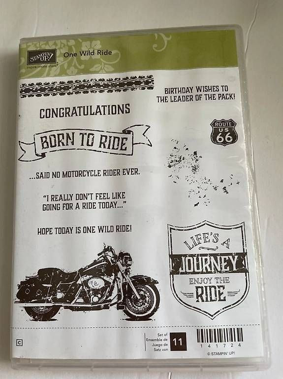 Stampin' up! Timbri: Stempelset von Stampin up "One wild ride" – Usato da Frauenkappelen venduto da 77Adi