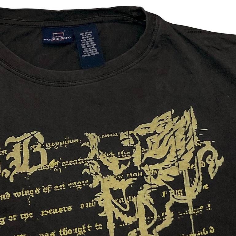 T-shirt: Gray Bugle Boy T-shirt with print – Usato da Zürich venduto da deflipper 1