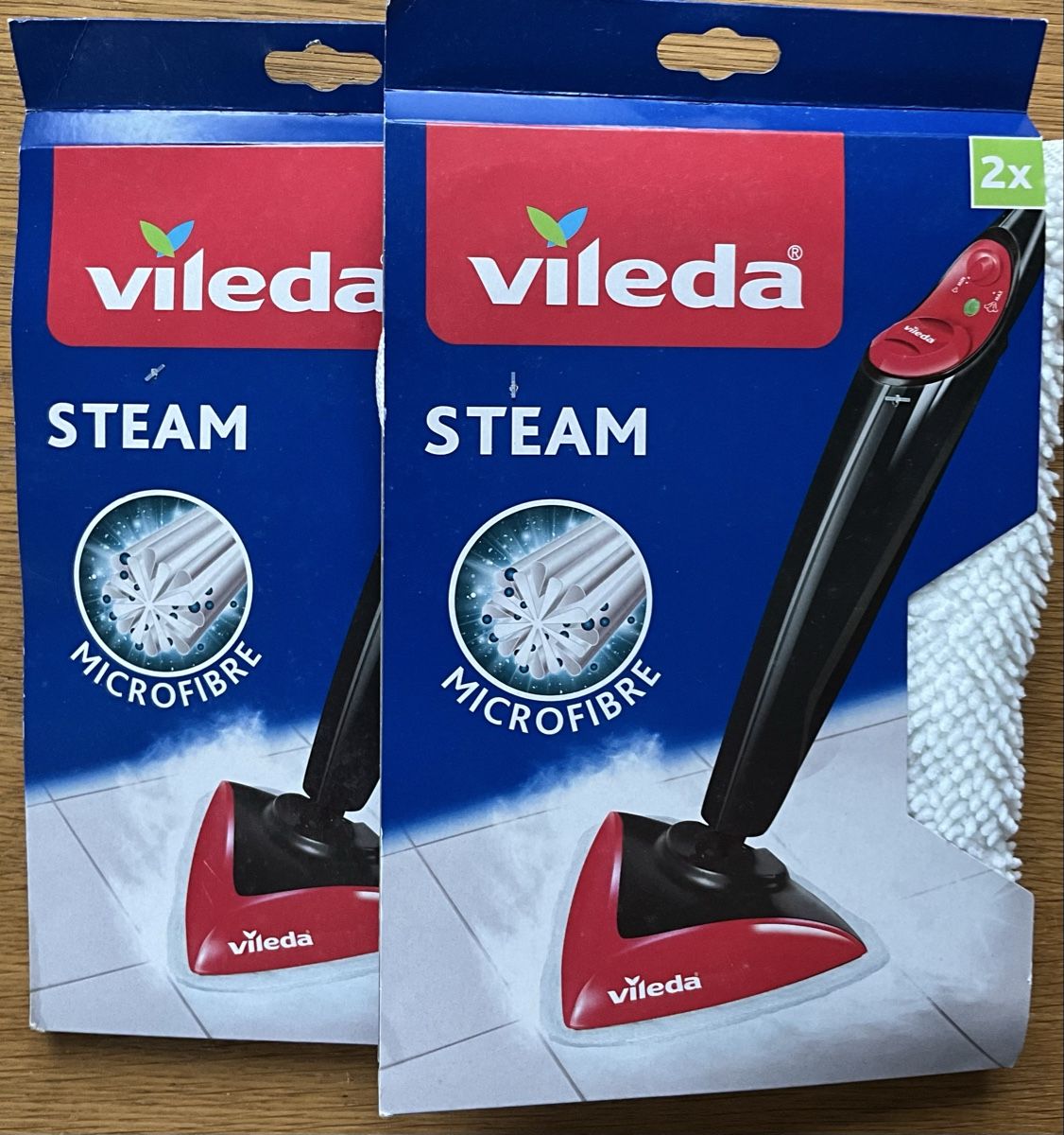 Vileda Pulitori a vapore: 2x2 Vileda Steam Microfaser-Ersatz Pads – Nuovo (secondo la descrizione) da Grenchen venduto da Shyla1611