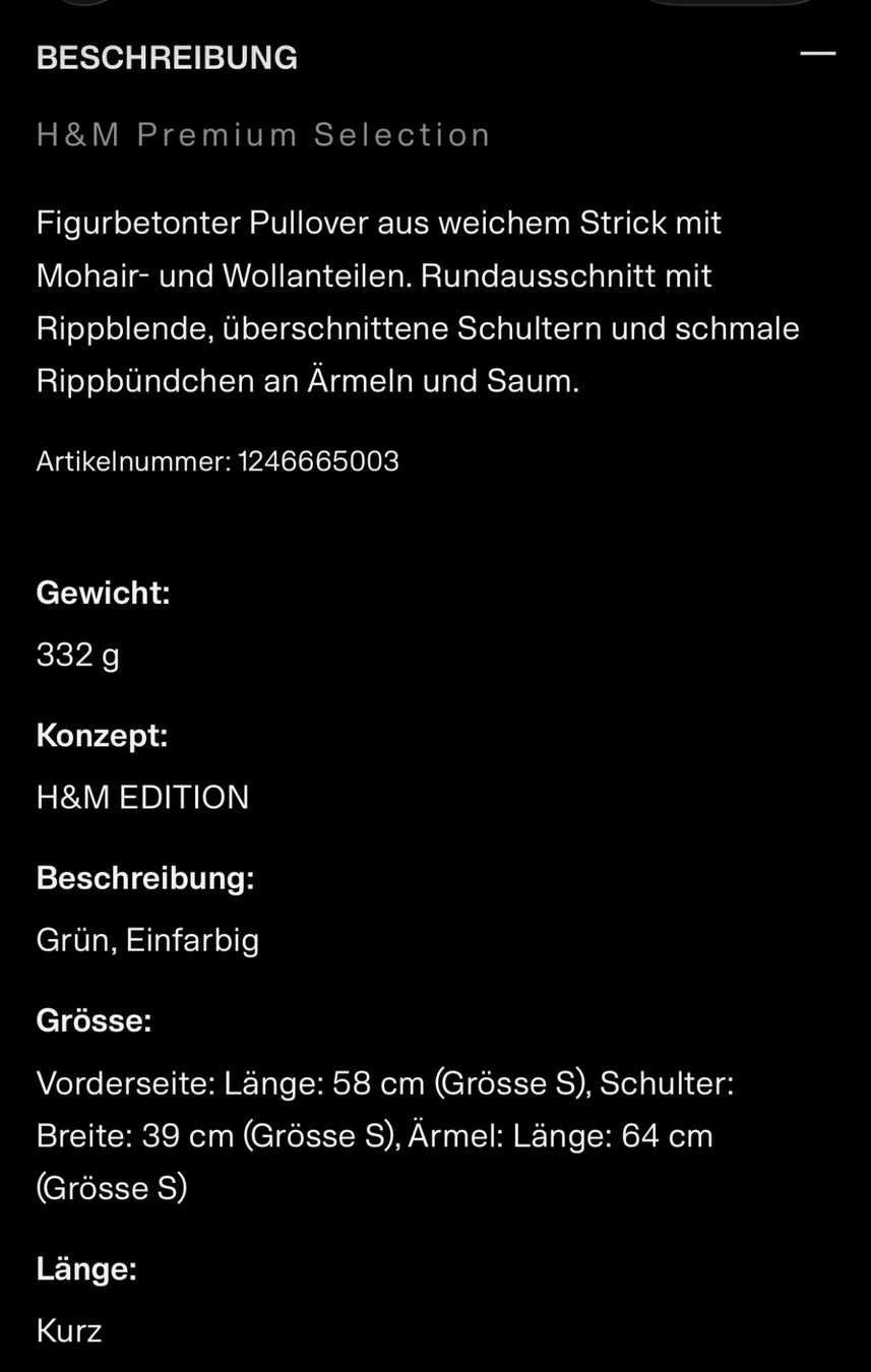 H&M Maglioni & Felpe: Viraler H&M Mohair Pullover Grün – Nuovo (secondo la descrizione) da Steffisburg venduto da AnaisDelevaux 3