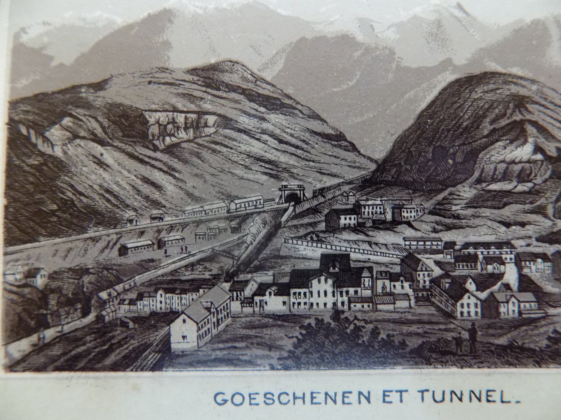 Stiche: Göschenen mit Tunnel – Gebraucht aus Risch von Antikfee 4