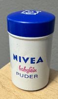 Kleine alte NIVEA Blechdose Probe Kinderpuder Kaufladen 4 cm