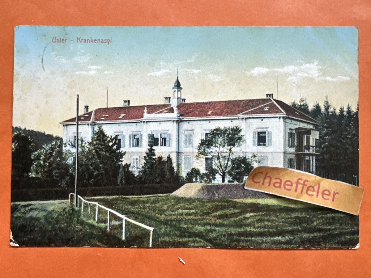 Cartoline postali: 1922 Uster Krankenhaus Schweiz – Usato da Zürich venduto da Chaeffeler