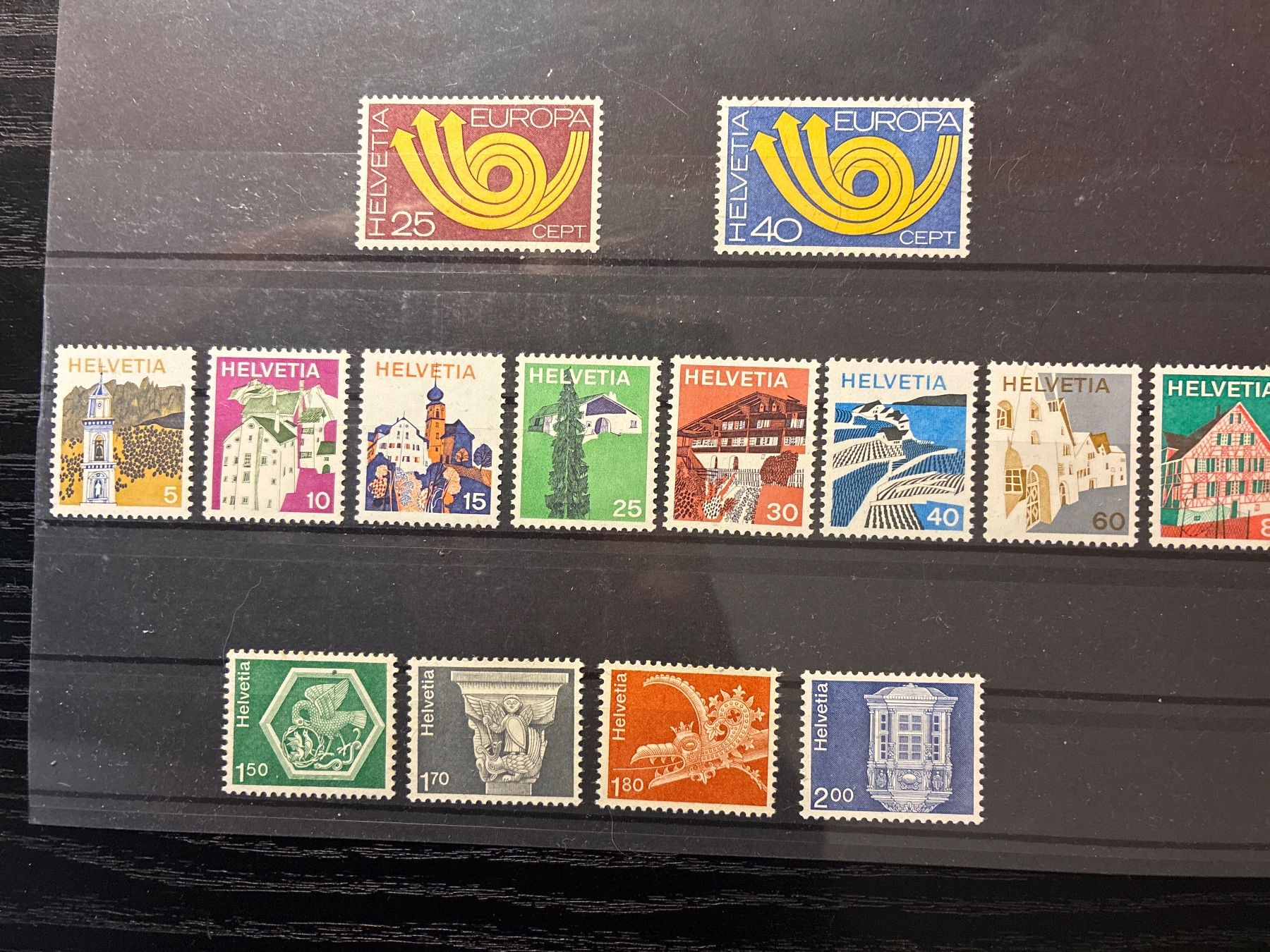 Tous les timbres: Briefmarken 1973 ** – Neuf (Voir description) à schafisheim par bru_bkb8
