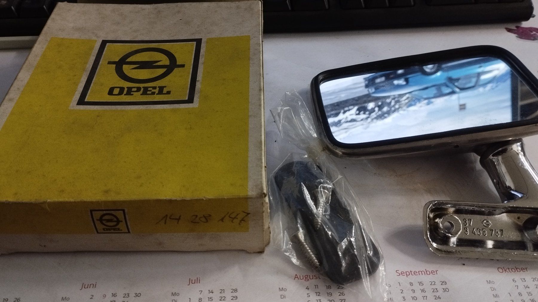 Opel Alle Autoersatzteile: Opel Commodore B / Rekord D Chromspiegel neu – Neu und originalverpackt aus Ibach von Streetcar-Motorsport