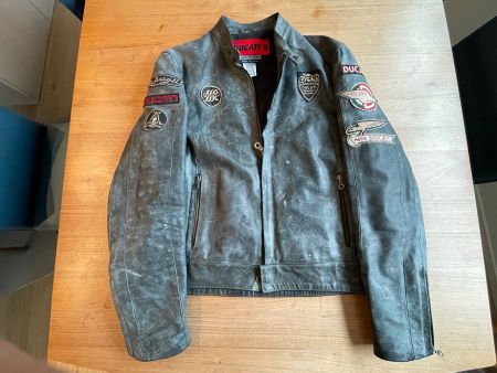 Ducati Retro/Vintage Lederjacke, Top Zustand, Grösse M