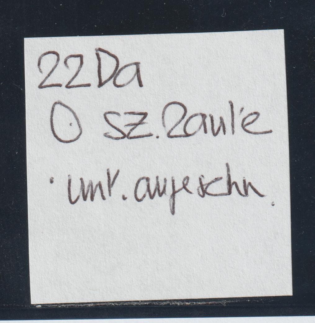 Alle Briefmarken: Strubel 22 Da mit schwarzer Raute – Gebraucht aus Siebnen von Fstaehli 2